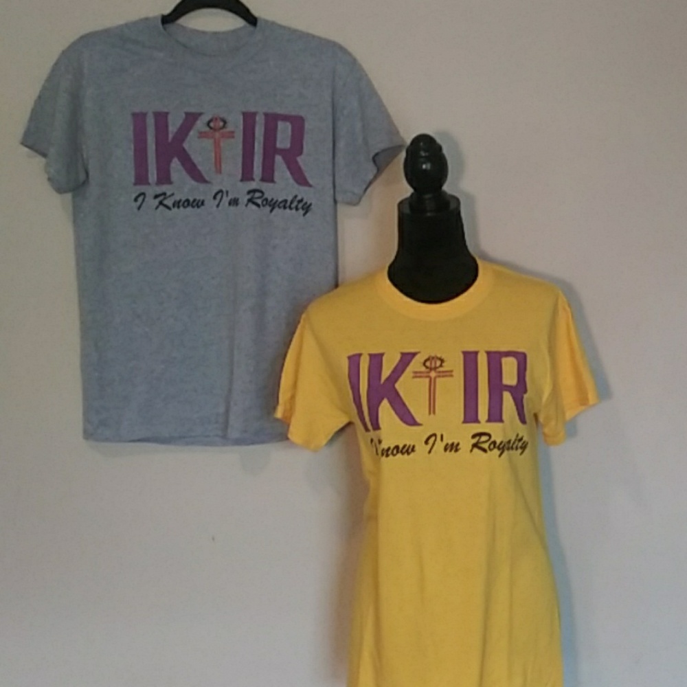 Christian T-shirts "IK IR" I know I'm Royalty